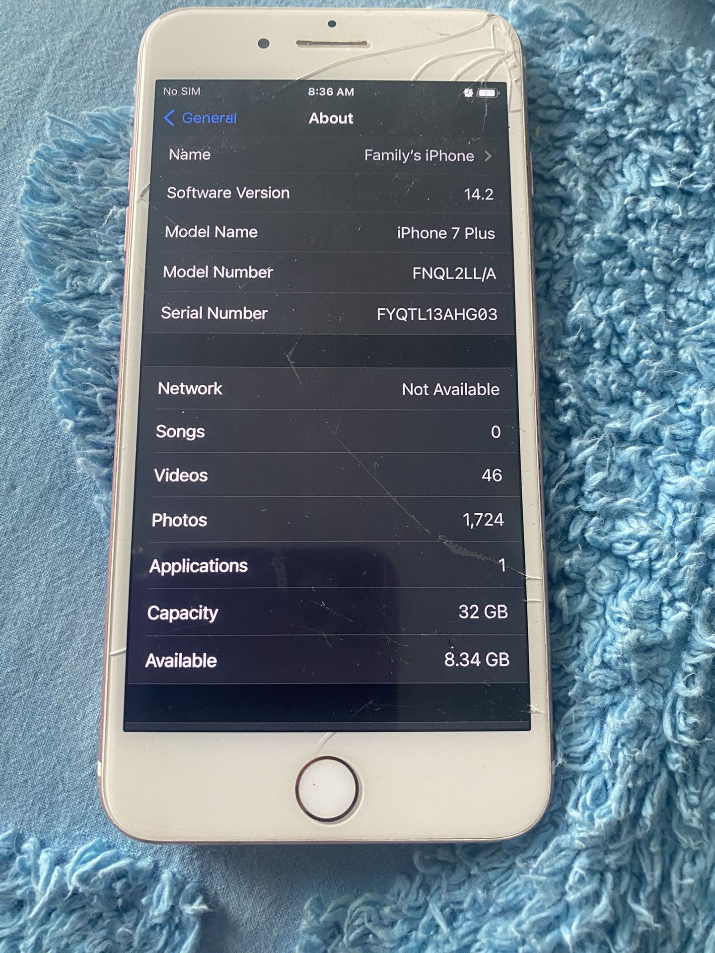 iPhone 7 Plus 32GB Working Good UNLOCKED