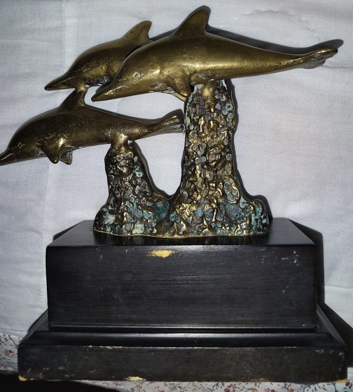 SOLID BRASS DOLPHINS