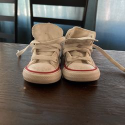 Kids White Converse 5