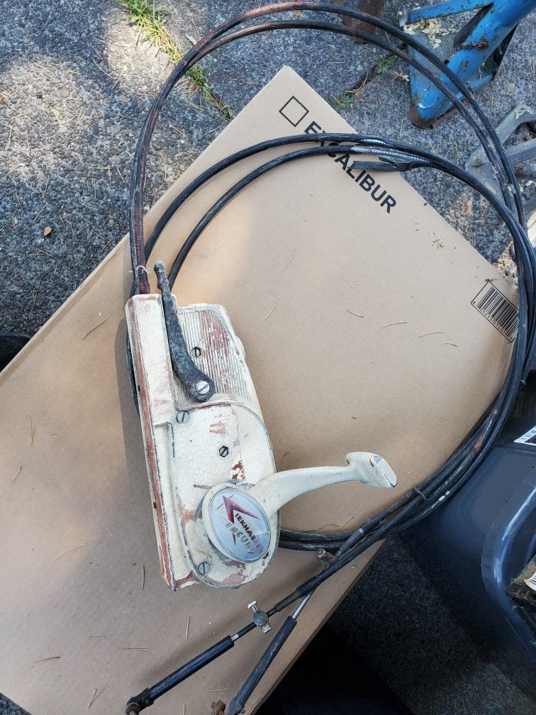 Vintage Mercury Kiekhaefer Outboard Controls