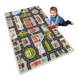 Kids City Road Play Rug