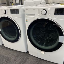LG Front Load Smart Washer/ Gas Dryer Set. $50 To Finance It