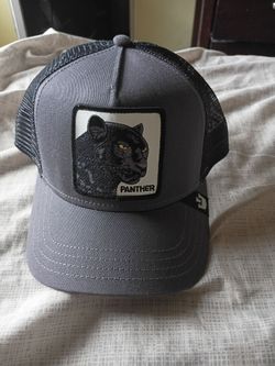 Grey panther trucker hat