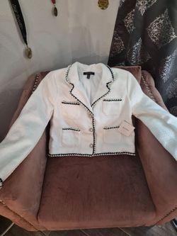 Beautiful black and white blazer