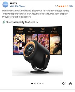 Mini projector with Wi-Fi and Bluetooth