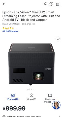 Epson EF12 Mini projector