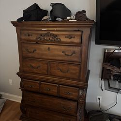 Queen bed and dresser
