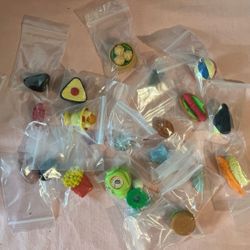 Assorted Shaped Erasers And Stones In Bags