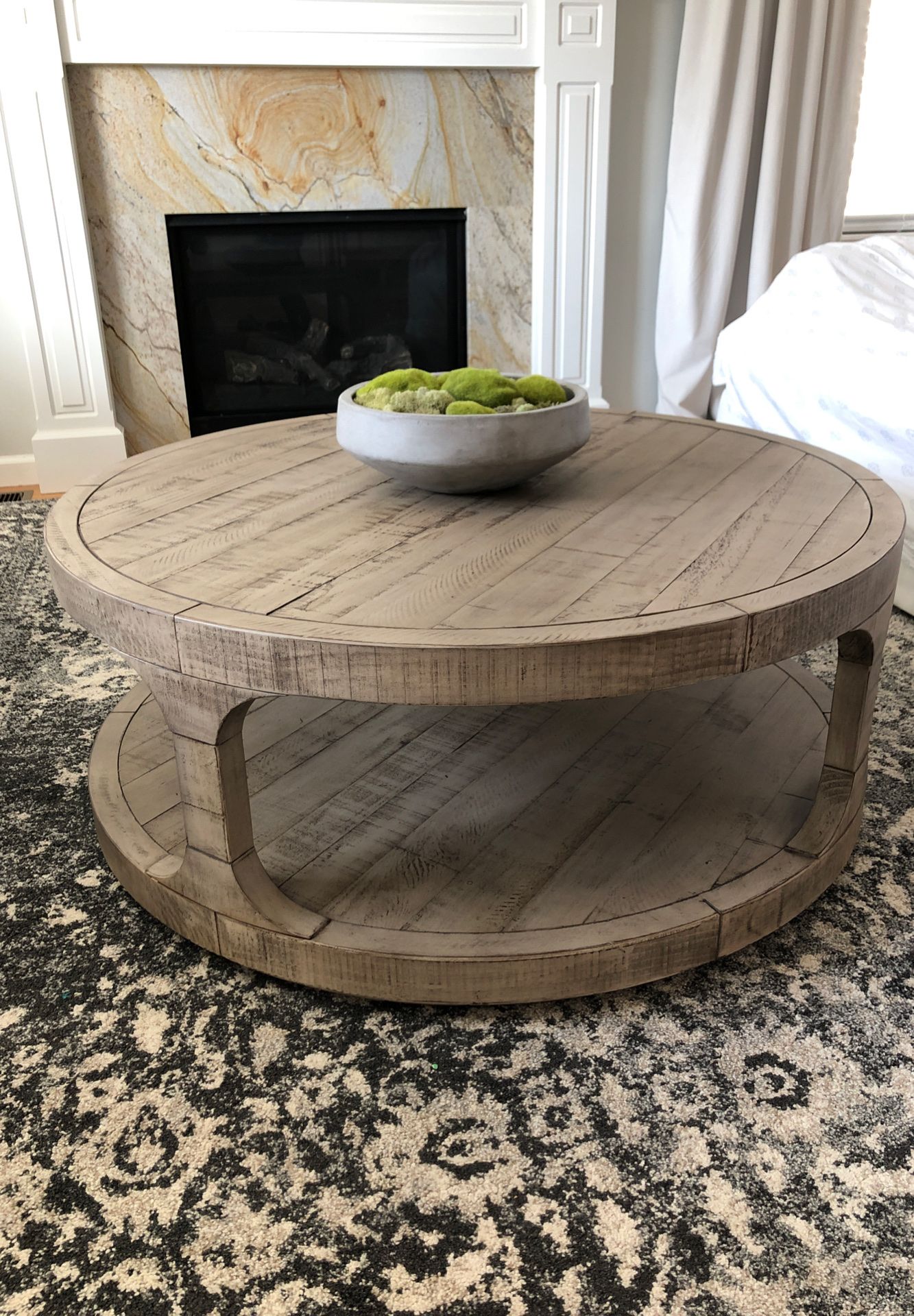 Rustic Faded Wood Coffee Table