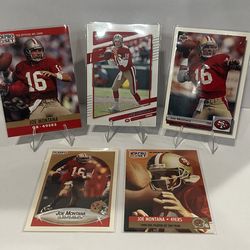 Lot of 5 Joe Montana Cards