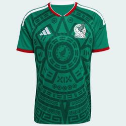 ADIDAS MEXICO 2026 MENS STADIUM HOME JERSEY GREEN COLOR  JL8537 Xl