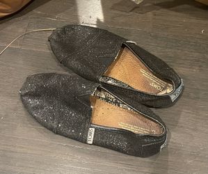 Tom’s  Slip  ons Sparkly Black 