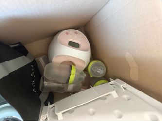 Box of baby feeding materials