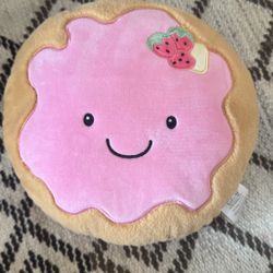 🍪 Adorable Cookie Plush Weighted Pillow - Like New! 🍪