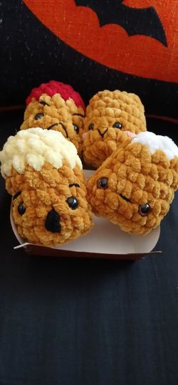 Chicken Nuggets Plushies Small Crochet