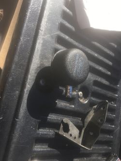 Ford racing oil breather and throttle linkage bracket 89 mustang 5.0