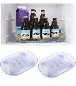 Lazy Susan turnable refrigerator trays