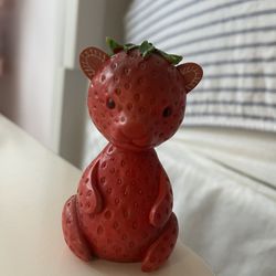 Home Grown Enesco Strawberry Bear Statue