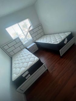 Twin beds, bedroom furniture, same day delivery 🚚, no credit needed , zero money down