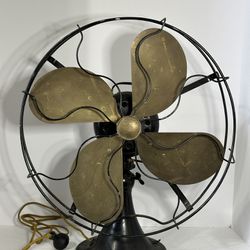 1929 16" Emerson Type 29648 Desk Fan *RARE* WORKS PERFECT ALL SPEEDS OSCILLATING