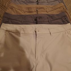 Lot Of 4 Lululemon ABC Slim 36x32 Dress Golf Pants