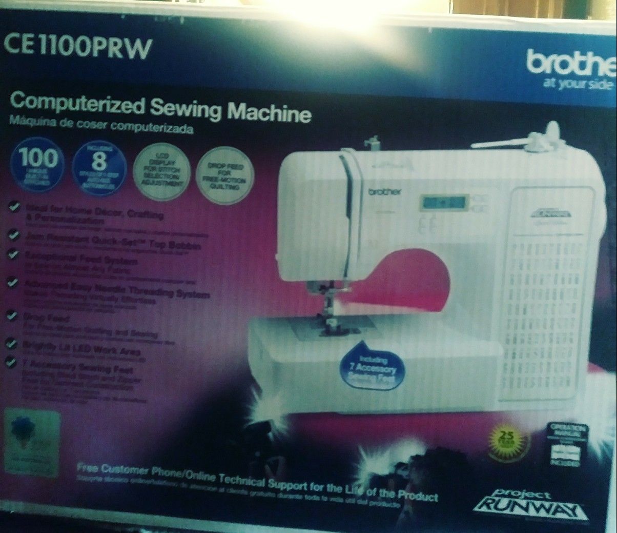 Brand new, never opened Computerized Sewing Machine Brother CE1100PRW