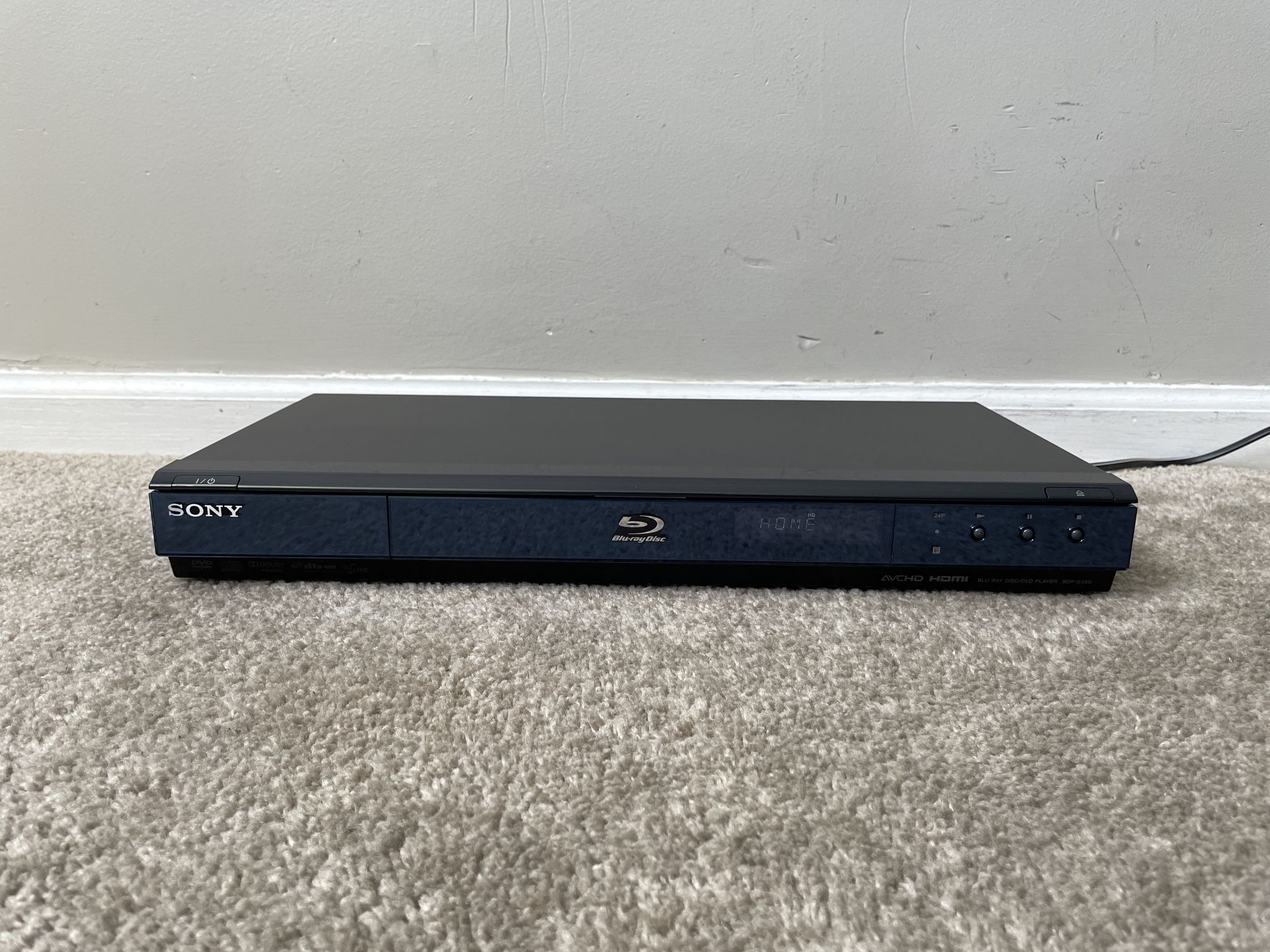 Sony BDPS350 BluRay DVD MP3 CD Compact Disc Player for Sale in Mount