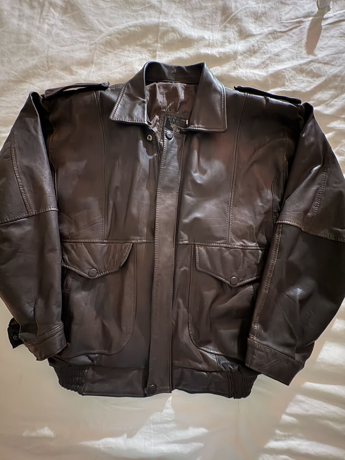 Leather Jacket, dark Brown