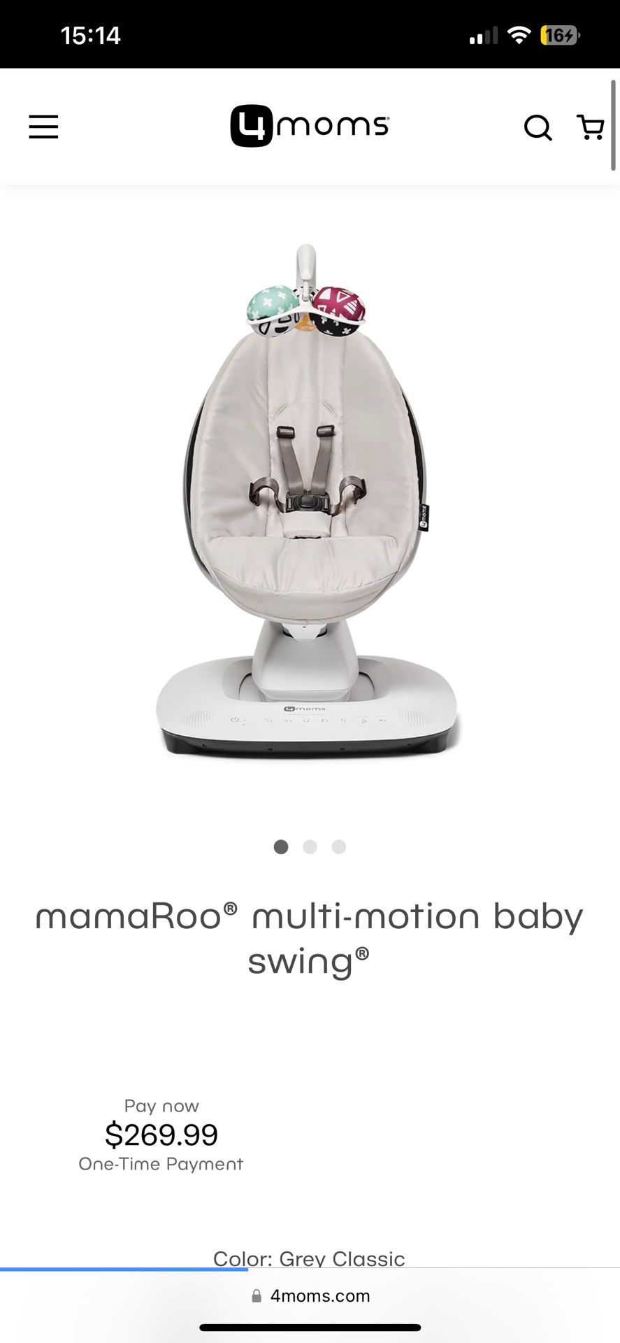 4moms Mamaroo Multi-motion Baby Swing 