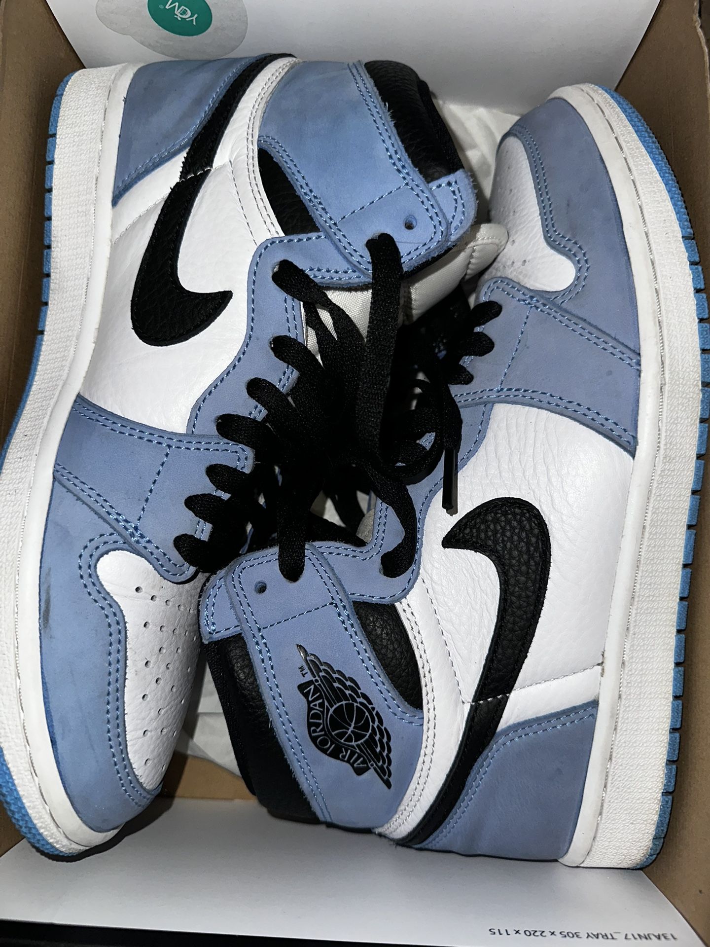 Jordan 1 University Blue Size 9