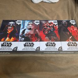 Star Wars 4 Set 1000 Piece Puzzles Bran New Sealed