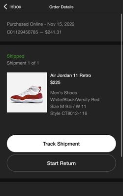 Jordan cherry red 9.5
