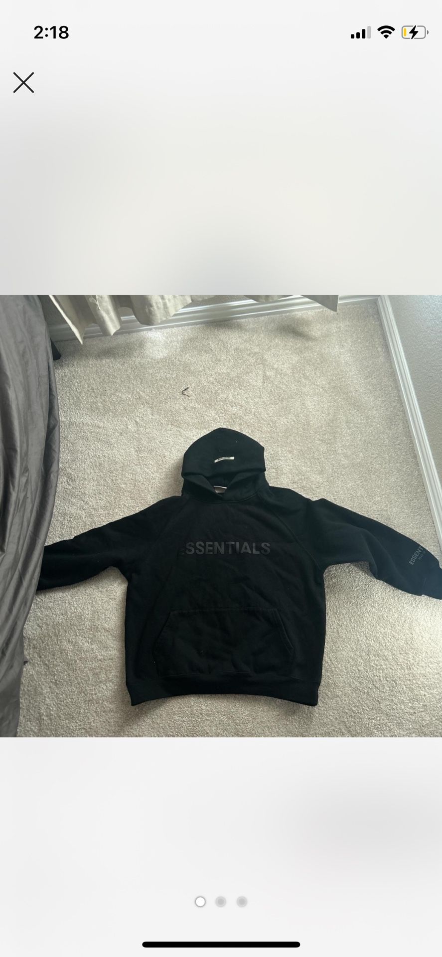 Black Essentials Hoodie