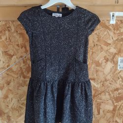 Love Nickie Lew Black Sparkly Dress With Pockets Size 8 