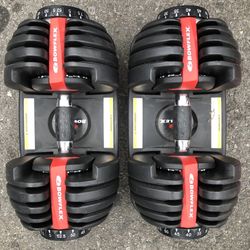 Bowflex 552 Adjustable Dumbbells In Nice Condition Workout Weights