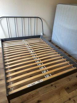 Queen IKEA bed frame and mattress