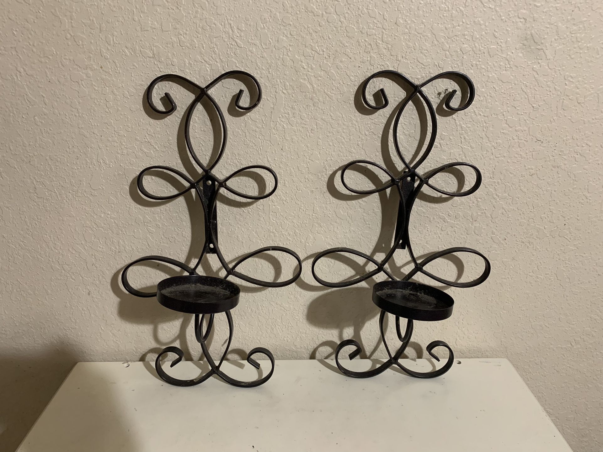 Pair Wall Sconces For Candles 