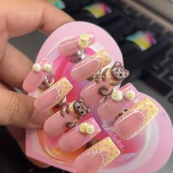 Custom Press On Gelx Nails 