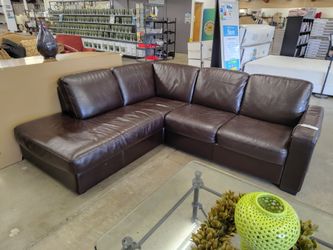 Dark brown sectional