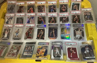 Graded NBA Basketball cards From PSA CGC BECKETT And Arena with LeBron Haliburton and more