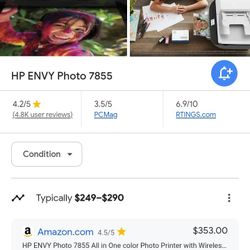New Wireless HP Envy Printer