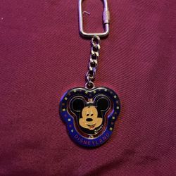 Disney Mickey Mouse Disneyland Double sided Keychain with Spinning Mickey