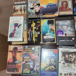 VHS tapes in fair condition don't know much about them.They are up for sale as a lot