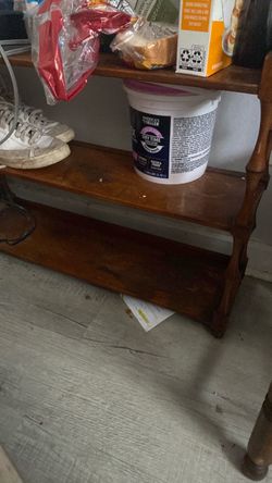 Wooden shelf