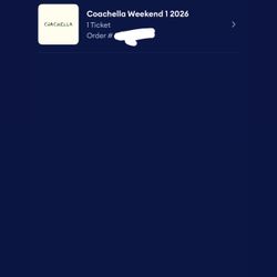 Coachella Weekend 1 VIP Ticket 