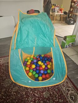 Tent with balls