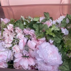 Entire Box Of Fake Flowers 