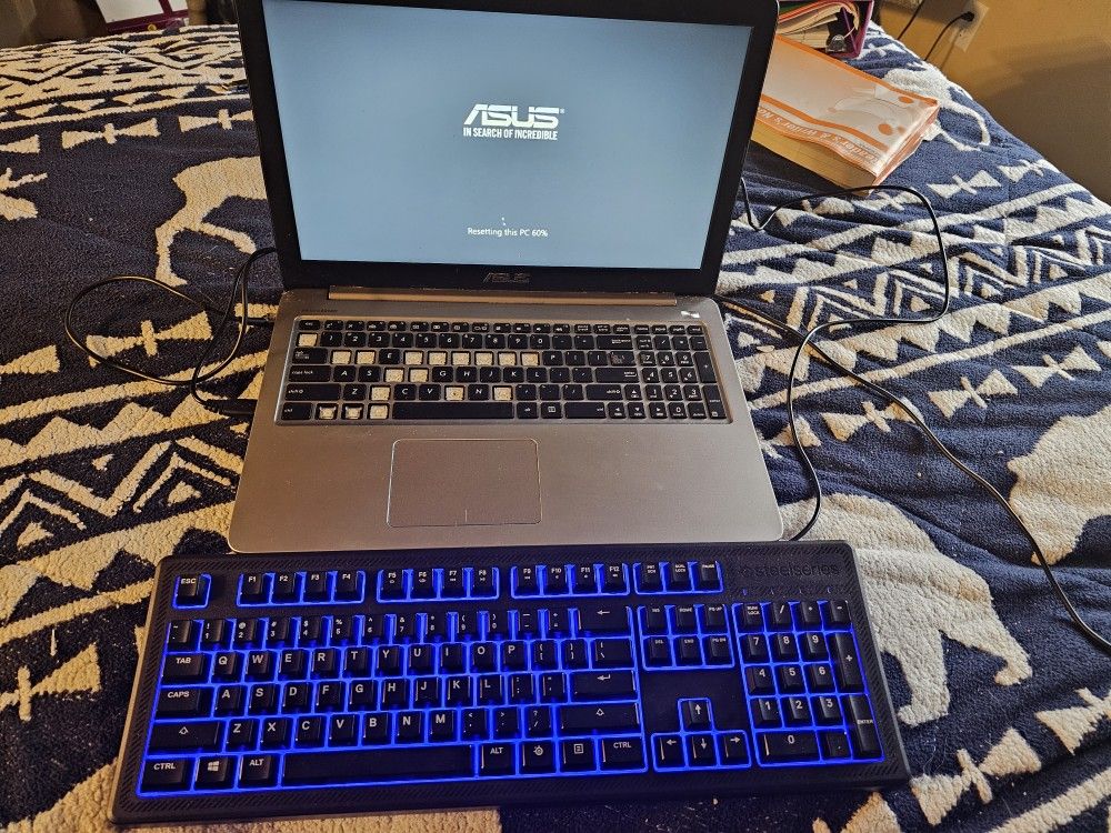 Asus Laptop And Steelseries Keyboard 