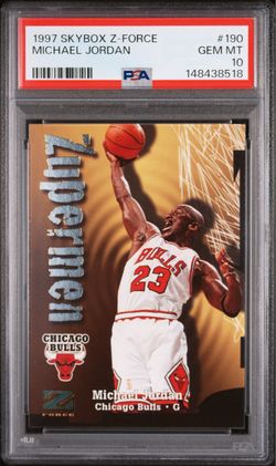 1997 SKYBOX Z-FORCE #190 MICHAEL JORDAN PSA 10