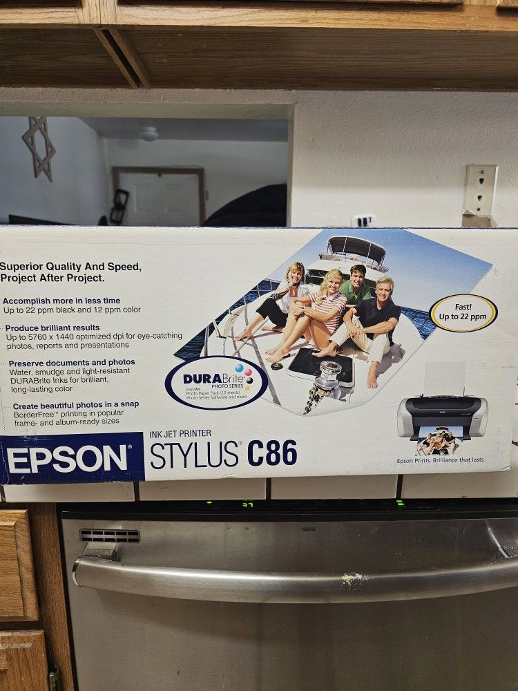 Epson Stylus C86 Standard Inkjet Printer - Silver